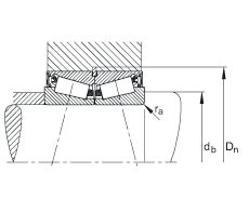 圓錐滾子軸承 JK0S030, 整體圓錐滾子軸承，單側(cè)唇密封，直徑系列 0