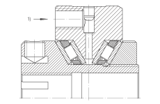 推力錐形保持架滾針軸承 ZAXFM1055, 雙向，預(yù)載