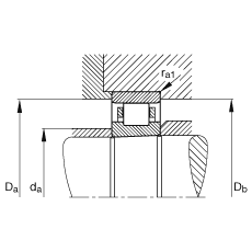 圓柱滾子軸承 N1010-K-M1-SP, 浮動軸承，帶錐孔，錐度 1:12，可分離，帶保持架，減少的徑向內(nèi)部游隙，加嚴公差