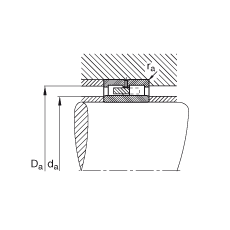 圓柱滾子軸承 NNU4928-S-M-P5-C3, 浮動軸承，雙列，可分離，帶保持架