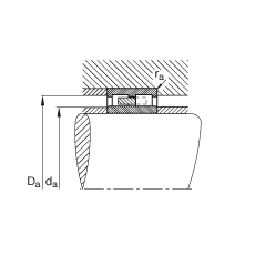 圓柱滾子軸承 NNU4140-M, 浮動(dòng)軸承，雙列，可分離，帶保持架