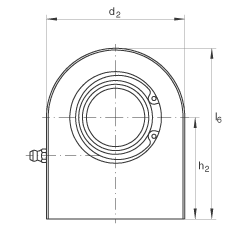 液壓桿端軸承 GF35-DO, 根據(jù) DIN ISO 12 240-4 標(biāo)準(zhǔn)，帶焊接面，需維護(hù)